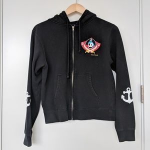 VTG Paul Frank Skurvy the Skull Zip-up Hoodie